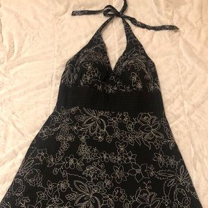 White House Black Market black and white dress
